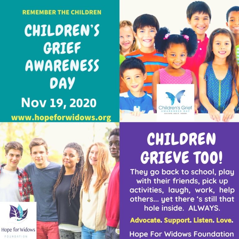 Children’s Grief Awareness Day Grief Changes Over Time Hope For